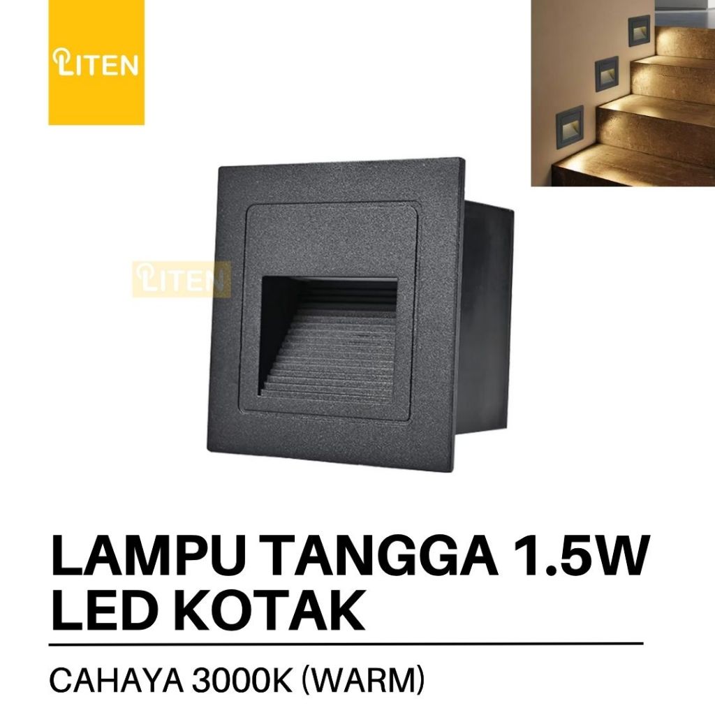Lampu Tangga LED Dinding Inwall 1,5W 1.5W 1.5 Watt 1,5 Watt / Step Light LED 1.5 Watt Cahaya 3000k