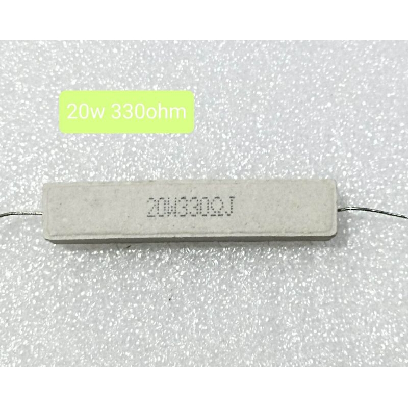 RESIATOR KAPUR 20W 330 OHM 20 WATT 330OHM 330RJ RESISTOR TAHANAN
