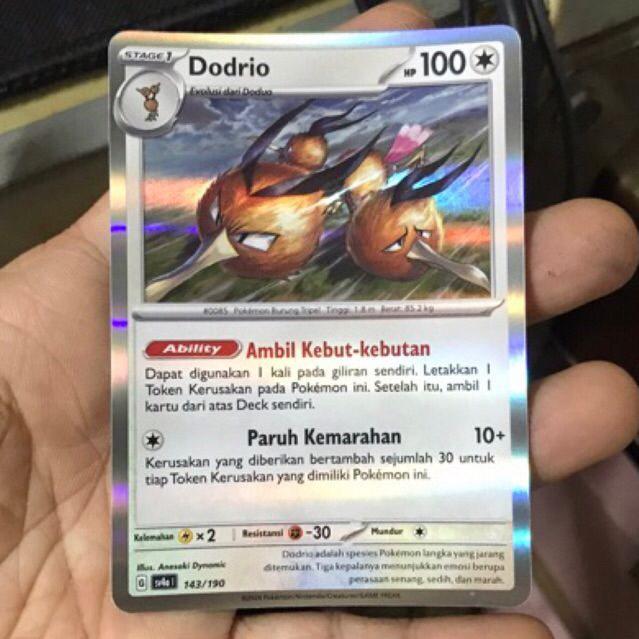 DODRIO KARTU POKEMON RARE SALE PROMO