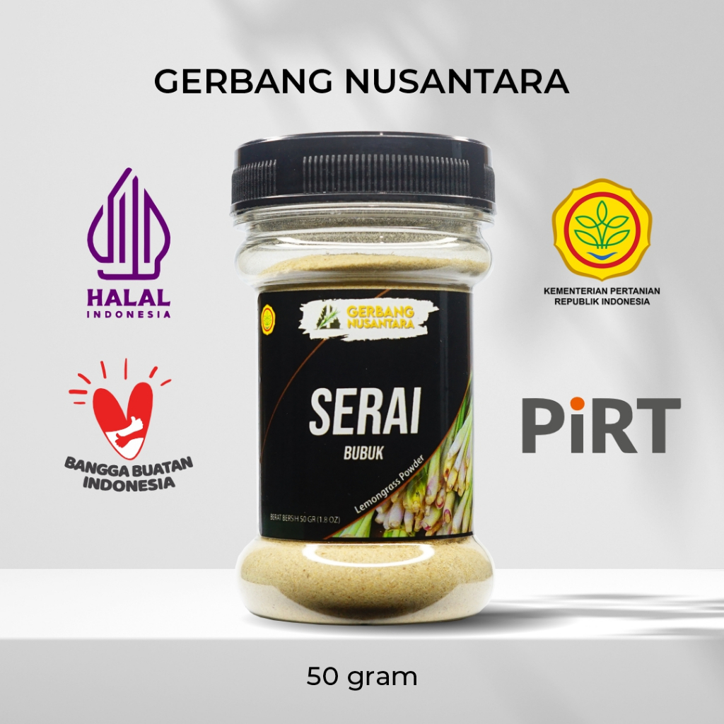 

Gerbang Nusantara - Daun Serai Bubuk Bumbu Masak Dapur Rempah 50gr