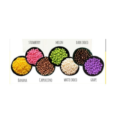 

ELMER Topping Crispearls Crispy Pearl Ball 500 gr PURPLE GRAPE