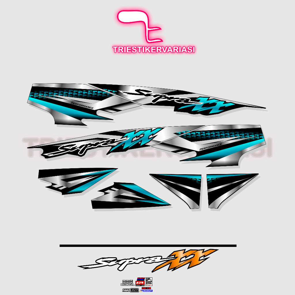 STIKER STRIPING SUPRA XX GRAFIS VARIASI 01