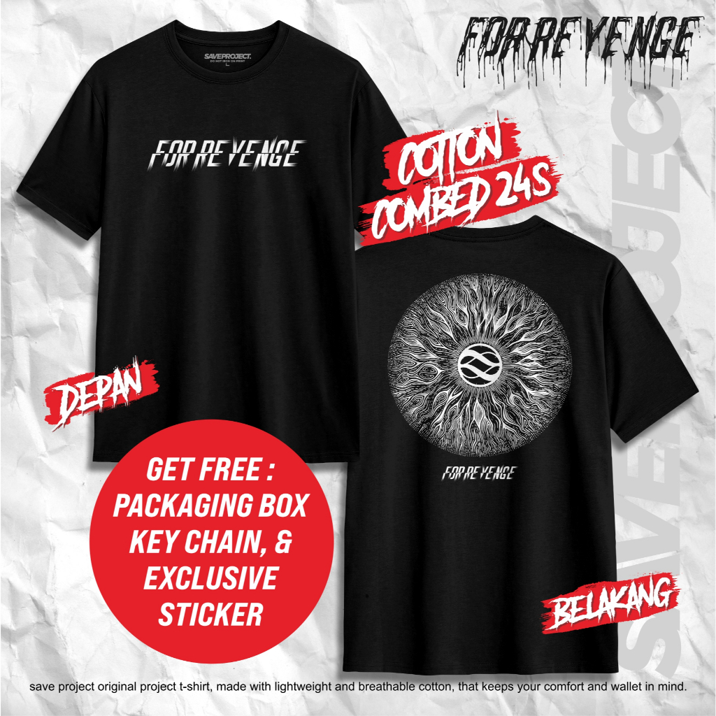 SAVE. Project | Kaos Metal For Revenge "THE ORACLES" | For Revenge T-Shirt | Unisex Tee For Revenge