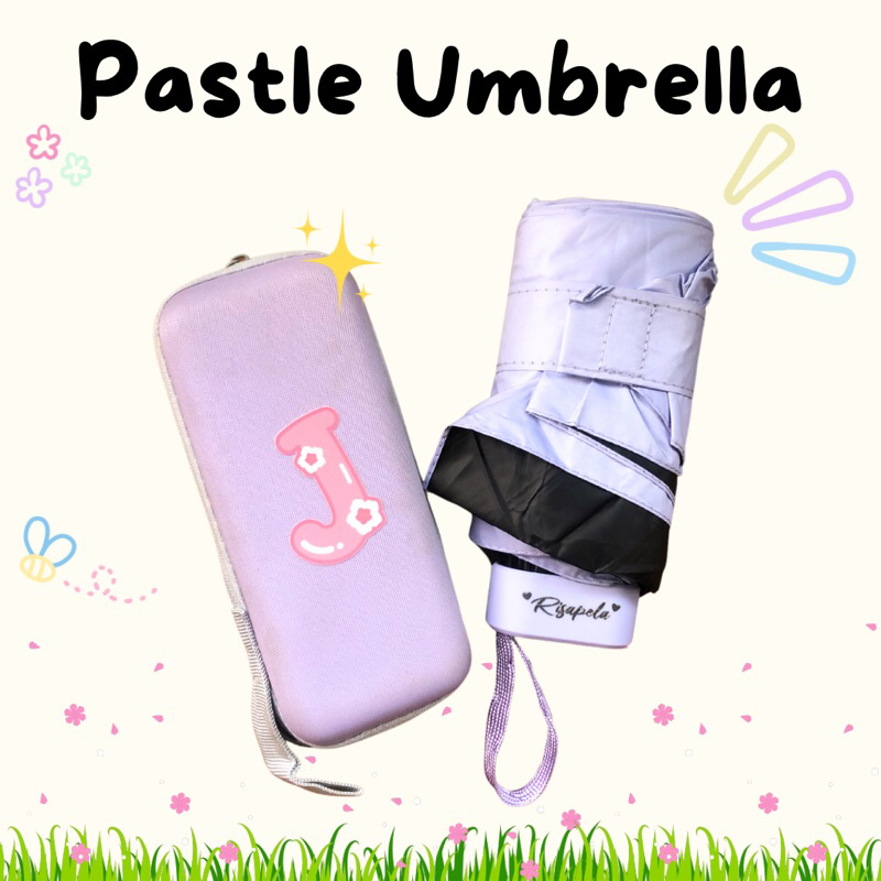 Pastle Umbrella Payung Custom Nama Logo Souvenir Payung UV