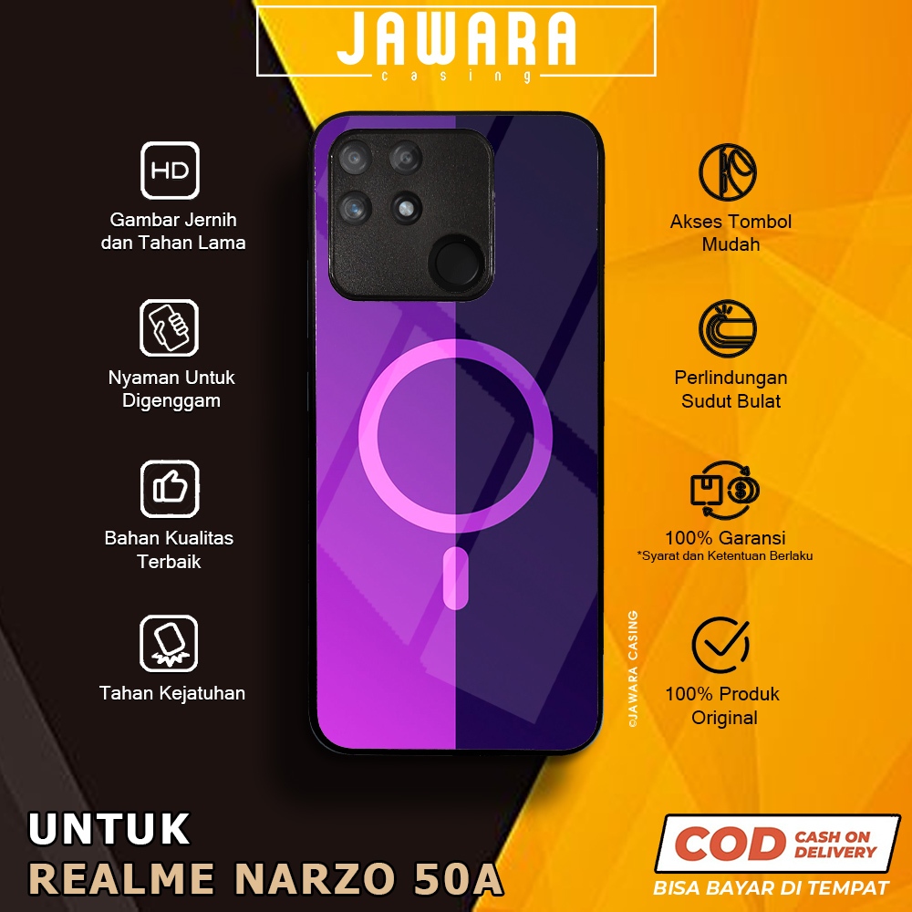 Case Realme Narzo 50A Casing Realme Narzo 50A [MAGS] Premium Case Glossy Case Hp Realme Jawara Casin