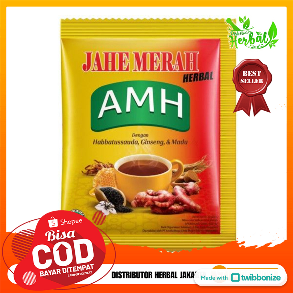 

Jahe Merah Super Amanah / Jahe Merah AMH isi 10 Sachet