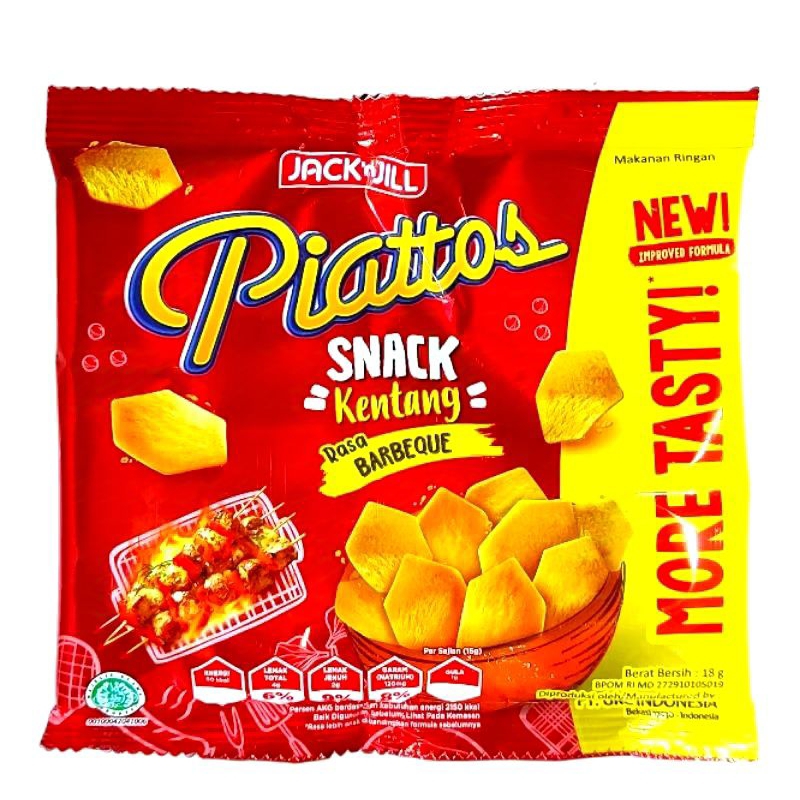 

Piatto's Snack Kentang Rasa Barbeque 18gr Satuan