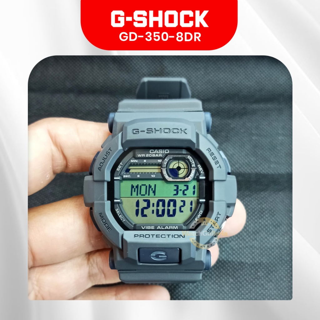 Jam Tangan Pria G-Shock GD-350-8DR GD-350-8 GD-350 Original Resmi