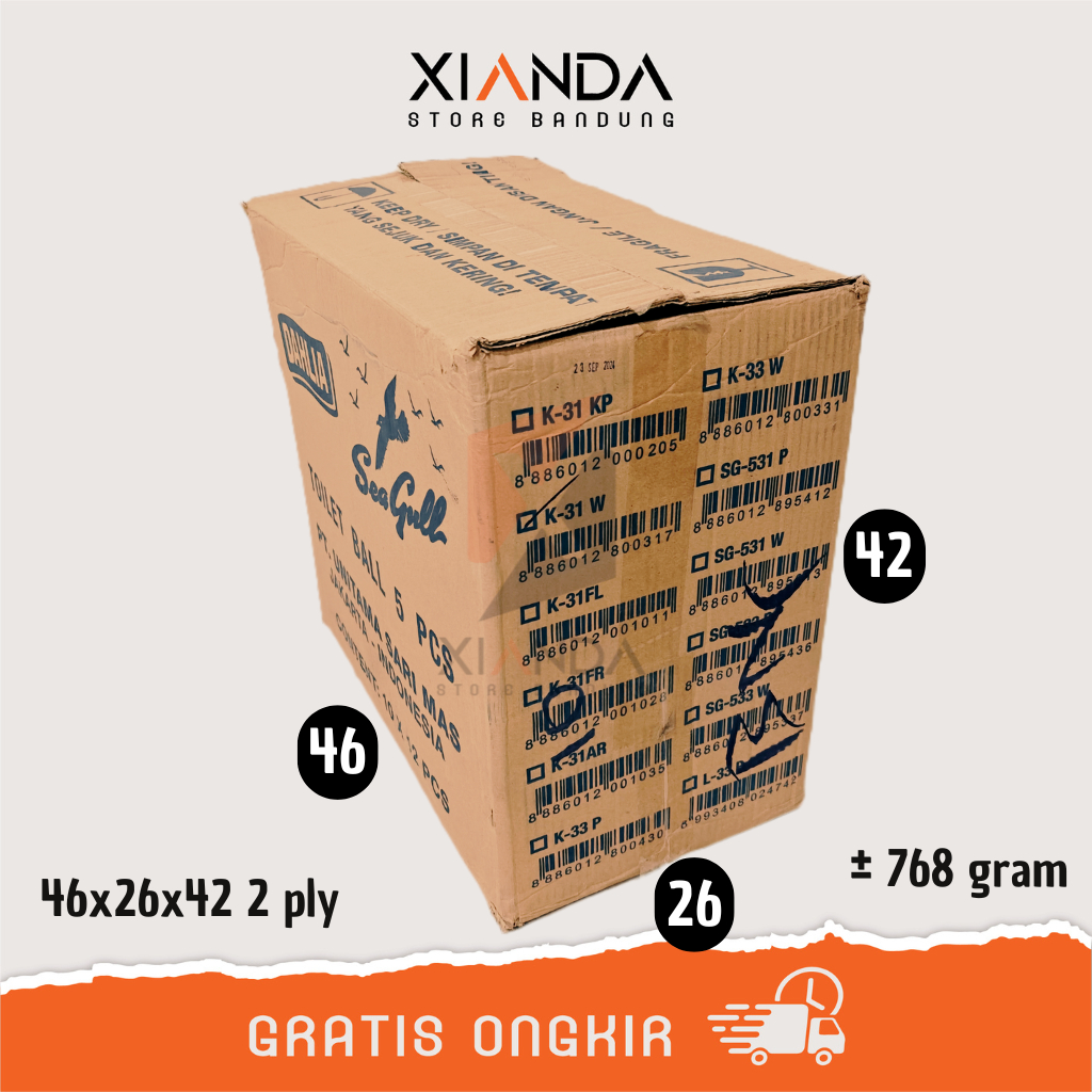 

KARDUS BEKAS 46x26x42 2 LAYER 768 GRAM | PACKING DUS PINDAHAN BOX PACKAGING KEMASAN UKURAN BESAR KECIL LEMBARAN CM CENTIMETER TEBAL TIPIS KILOAN KOTAK POLOS KUAT JUMBO GROSIR SATU DUA PLY DOUBLE LAPIS KARTON KIRIM BARANG MURAH TERJANGKAU