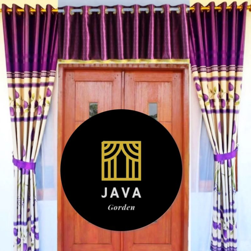 GORDEN BLACKOUT GORDEN JENDELA + PONI MOTIF BUNGA TULIP