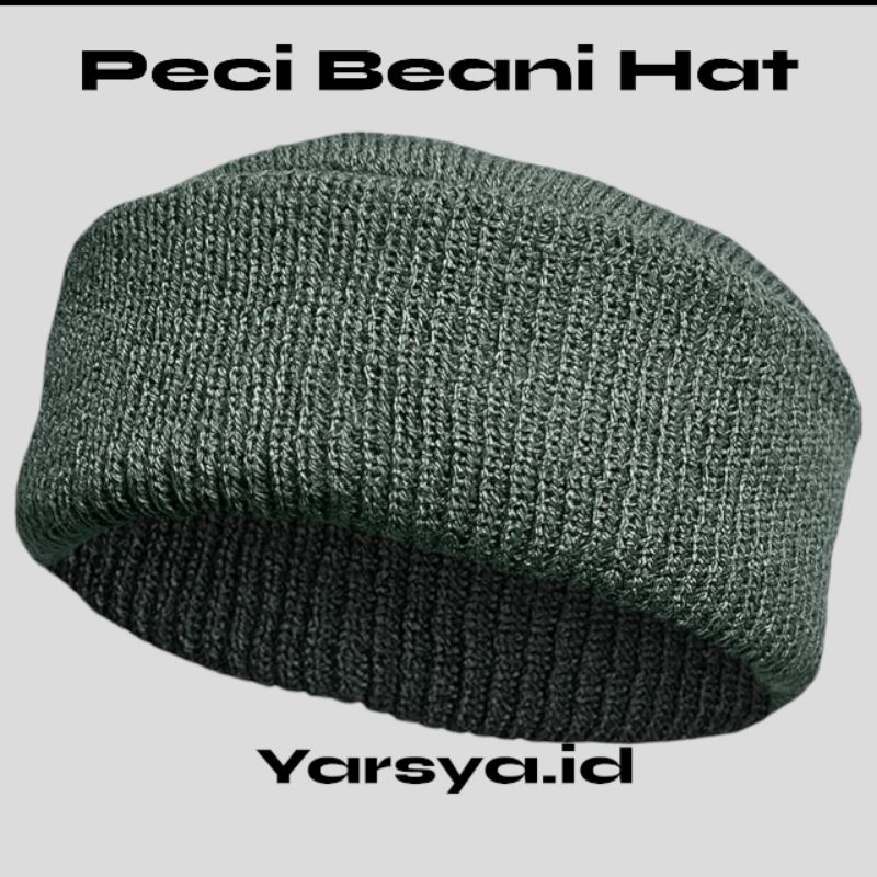Yarsya kopiah kupluk Beni Het Ukuran Dewasa Dengan lapisan puring jadi tidak panas d pakai Bahan akr
