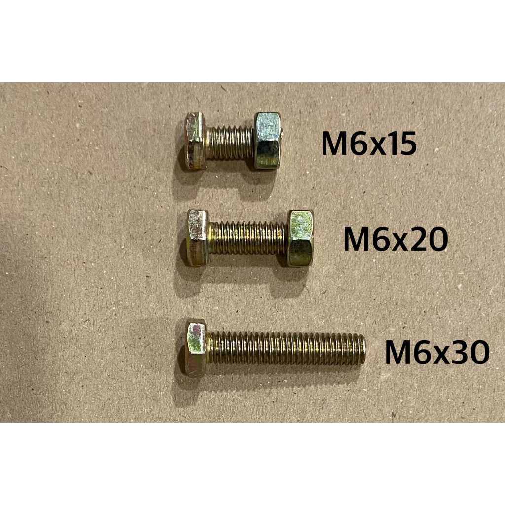 Baut Mur Kuning M6 / Baut Mur Kuning BMK M6