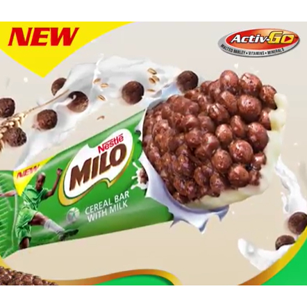 

Milo Cereal Bar Coklat Kemasan 23,5 gram - Sereal Anak Bergizi - Mengandung Susu dan Malt