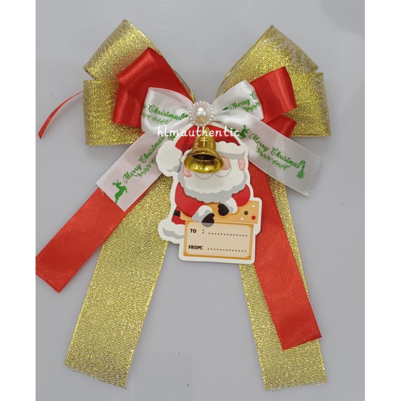 

PITA NATAL HAMPERS SIAP PAKAI PITA+TAG+LONCENG RANDOM WARNA Uk.15x18cm