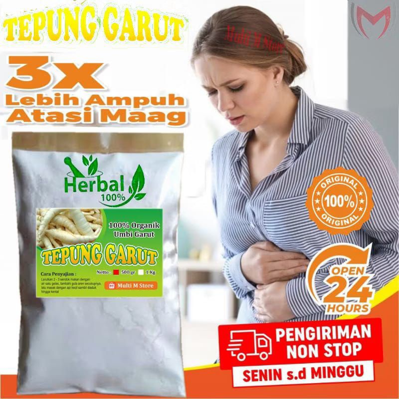 

500 Gram Tepung Pati Garut Premium | Ampuh Mengatasi Maag Dan Asam Lambung