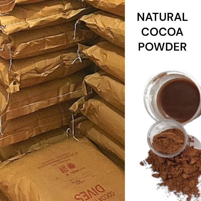 

premium cocoa powder.natural untuk bakery dan minuman repack 500g