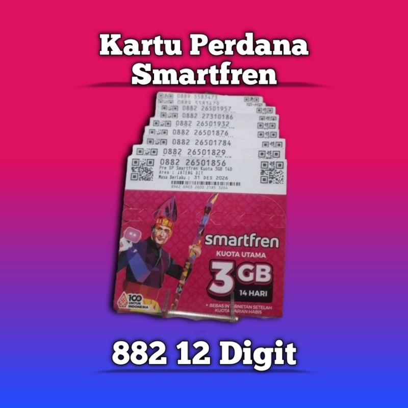Kartu Perdana Smartfren 882 12 Digit