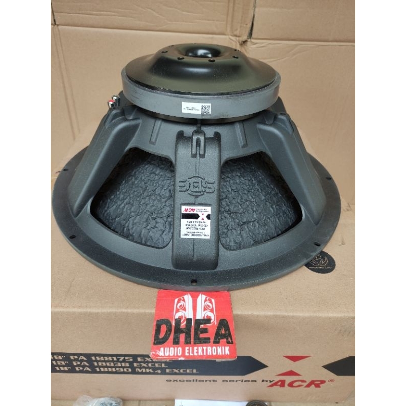 Speaker component ACR Excellent 18890 MK4 18 inchi new original coil 4 inch 1300watt daun coating ta