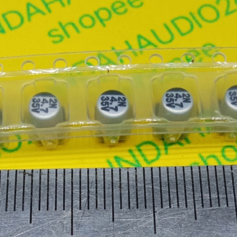 ELNA d4x5.5mm 4.7uf V 35v elko smd kapasitor elco solid capacitor 4,7uf