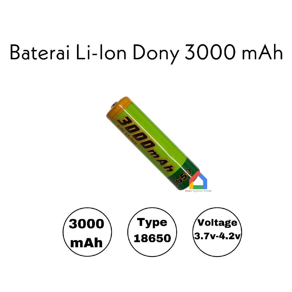 Per 1 PCS Battery Baterai Senter Kepala DONY DN-3000 3000mah [PCS] / Baterai Dony DN3000 [PCS]