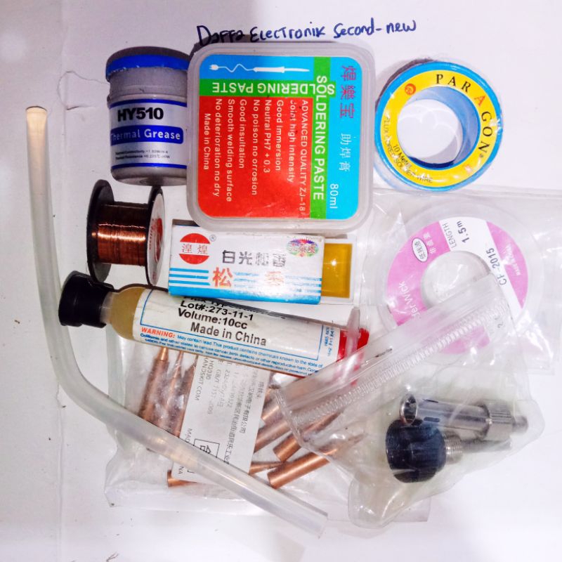fluks pasta timah solder songka padat lem bakar mata solder tembaga solder wick kabel jumper pasta i