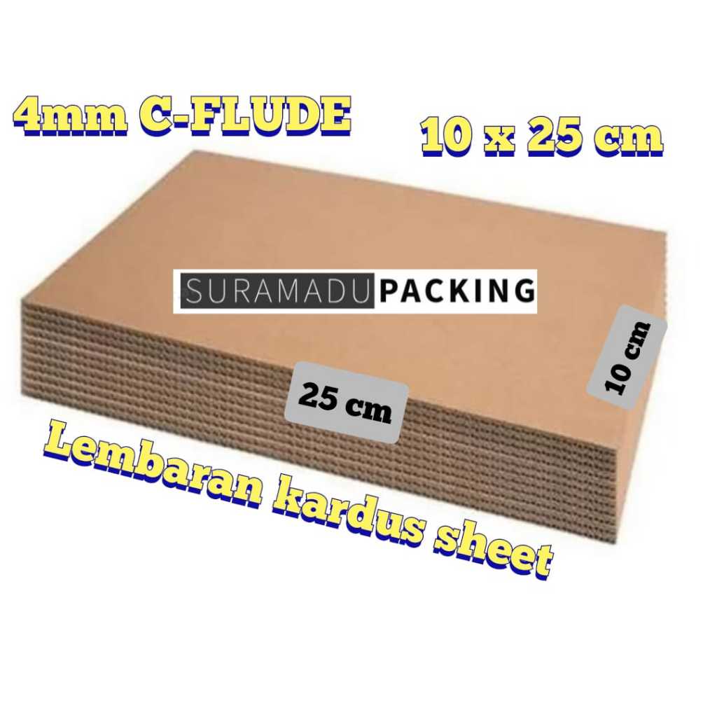 

KARDUS SHEET 25x10 cm 10x25 cm Kardus Lembaran Polos / Kardus Karton lembaran polos / Karton lembaran corrugated