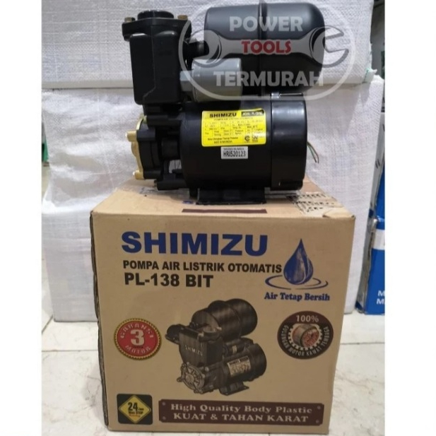 

POMPA AIR SHIMIZU PL-138 BIT BODY PLASTIK ANTI KARAT 125 WATT OTOMATIS