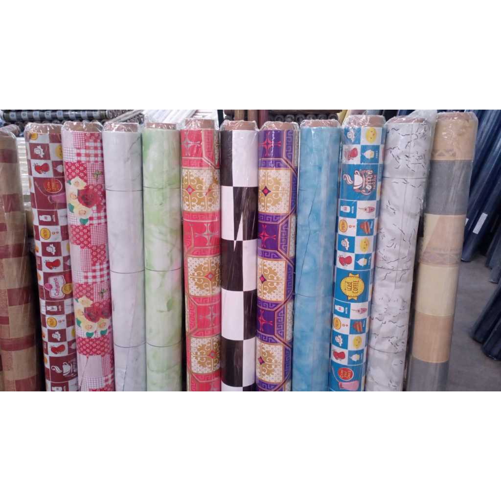 Karpet Vinyl Karpet Lantai Meja ROLL 15 Meter