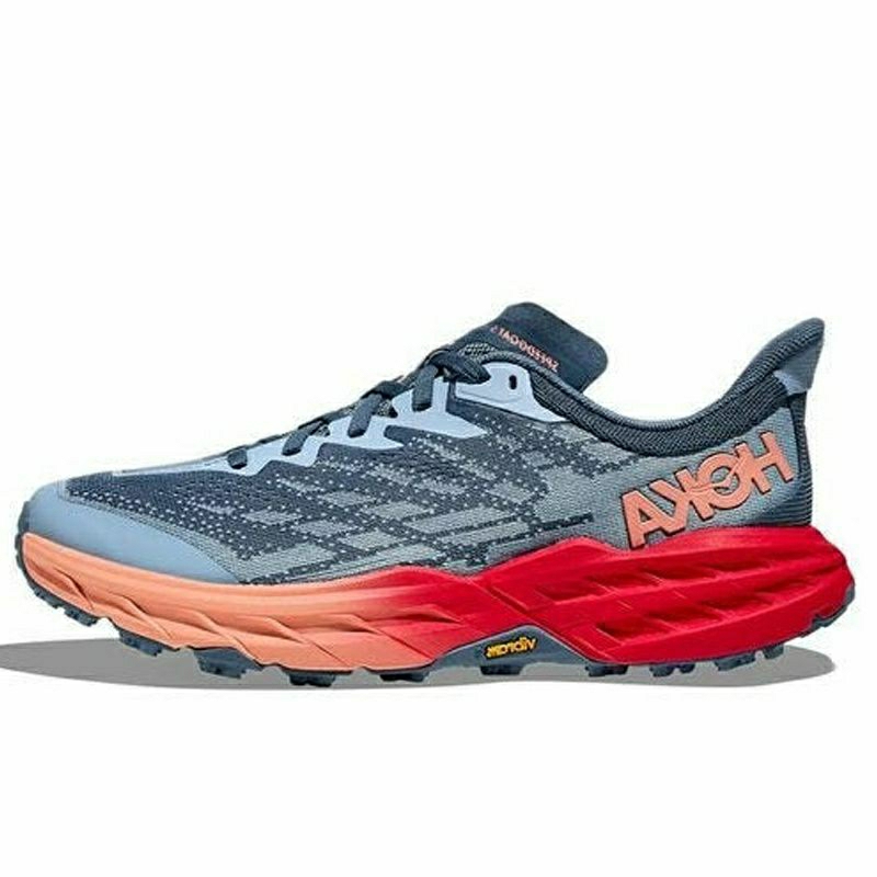 Hoka Speedgoat 5 Women's Trail Running Shoes - Real Teal / Papaya - 37⅓