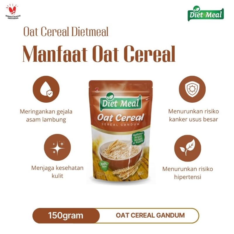 

Diet Meal Manfaat Oat Cereal Ganda Makanan Asam Lambung 150gram