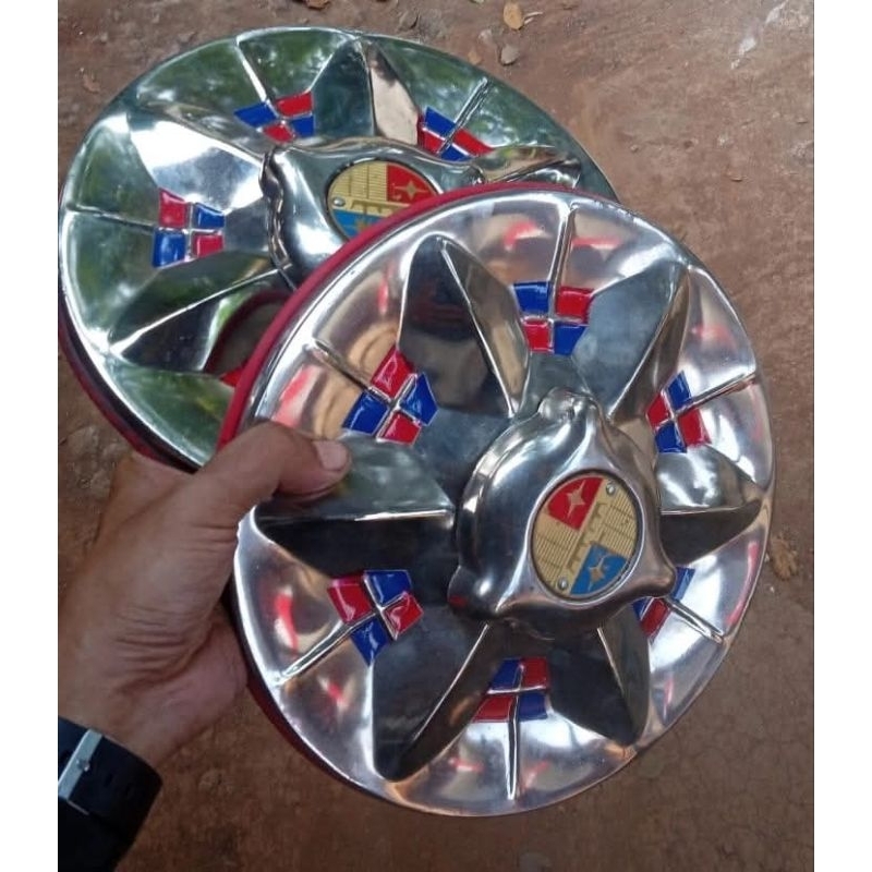 Wheeldop Vespa Vigano Salib Merah Biru Import Ring 10 Fullset