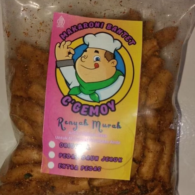 

MAKARONI BANTET PEDAS DAUN JERUK C'GEMOY 70 gram