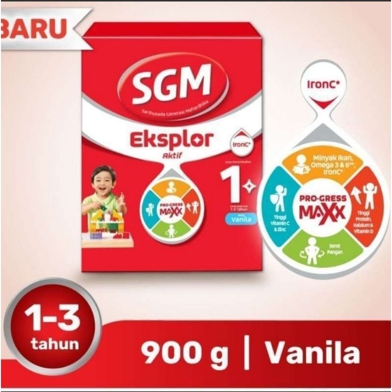 

SGM Eksplor 1+ dengan IronC Susu Pertumbuhan Rasa Vanila 900GR