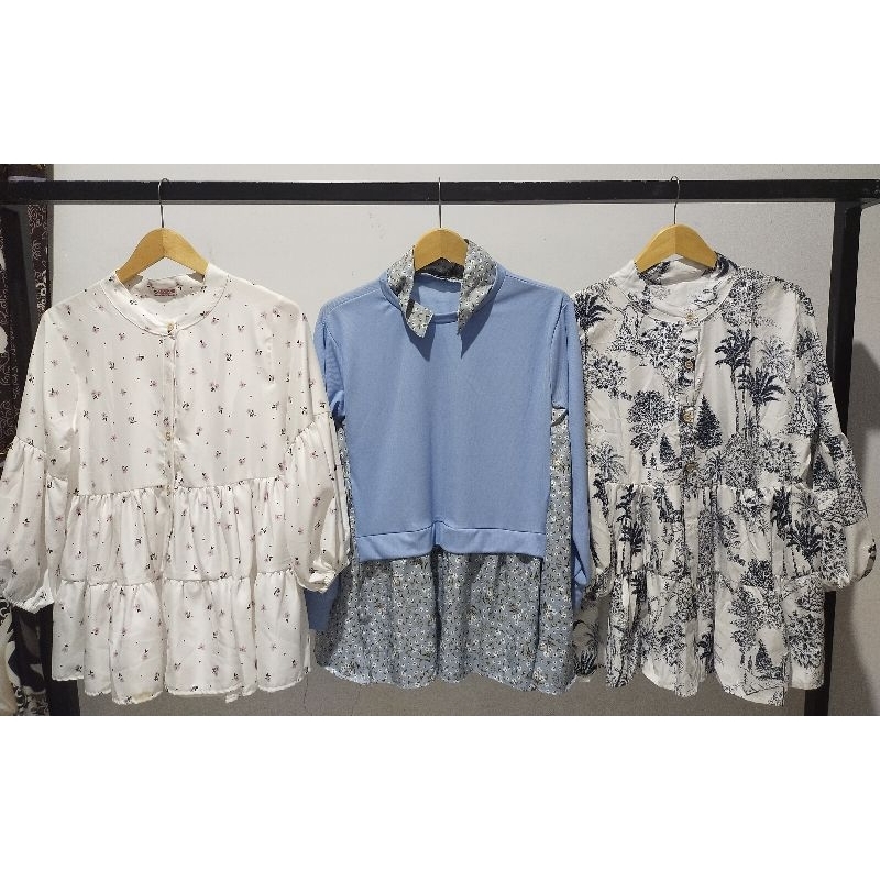 Blus Motif Bunga