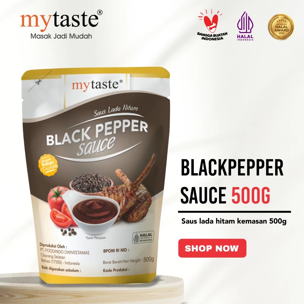

MY TASTE BLACK PEPPER SAUCE 500GR