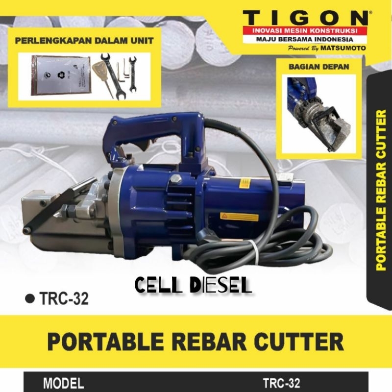 Portable Rebar Cutter Steel TIGON TRC-32