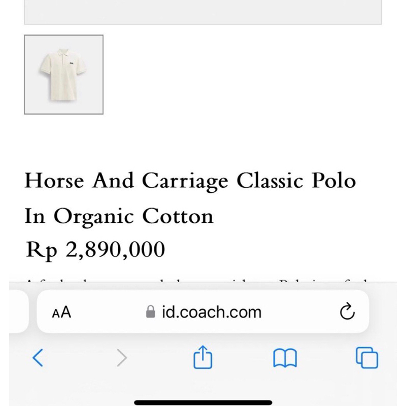 kaos polo coach original