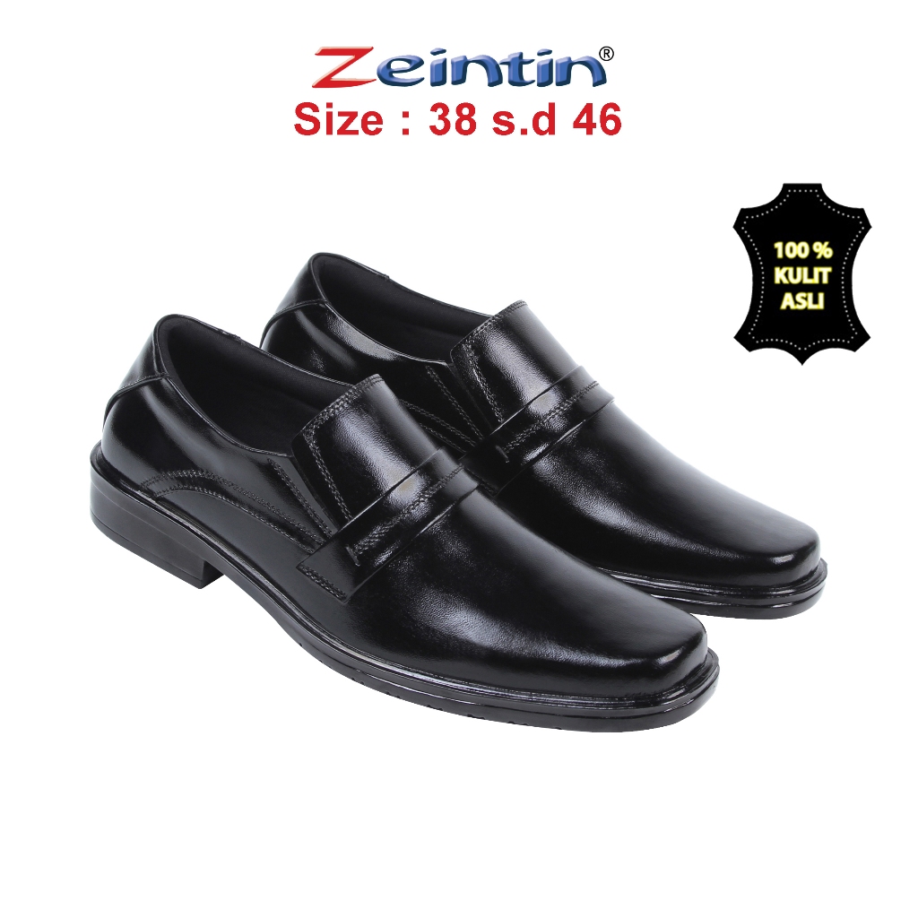 Zeintin - Sepatu Pantofel Pria Sepatu Kulit Kerja Formal kasual Zeintin AJ