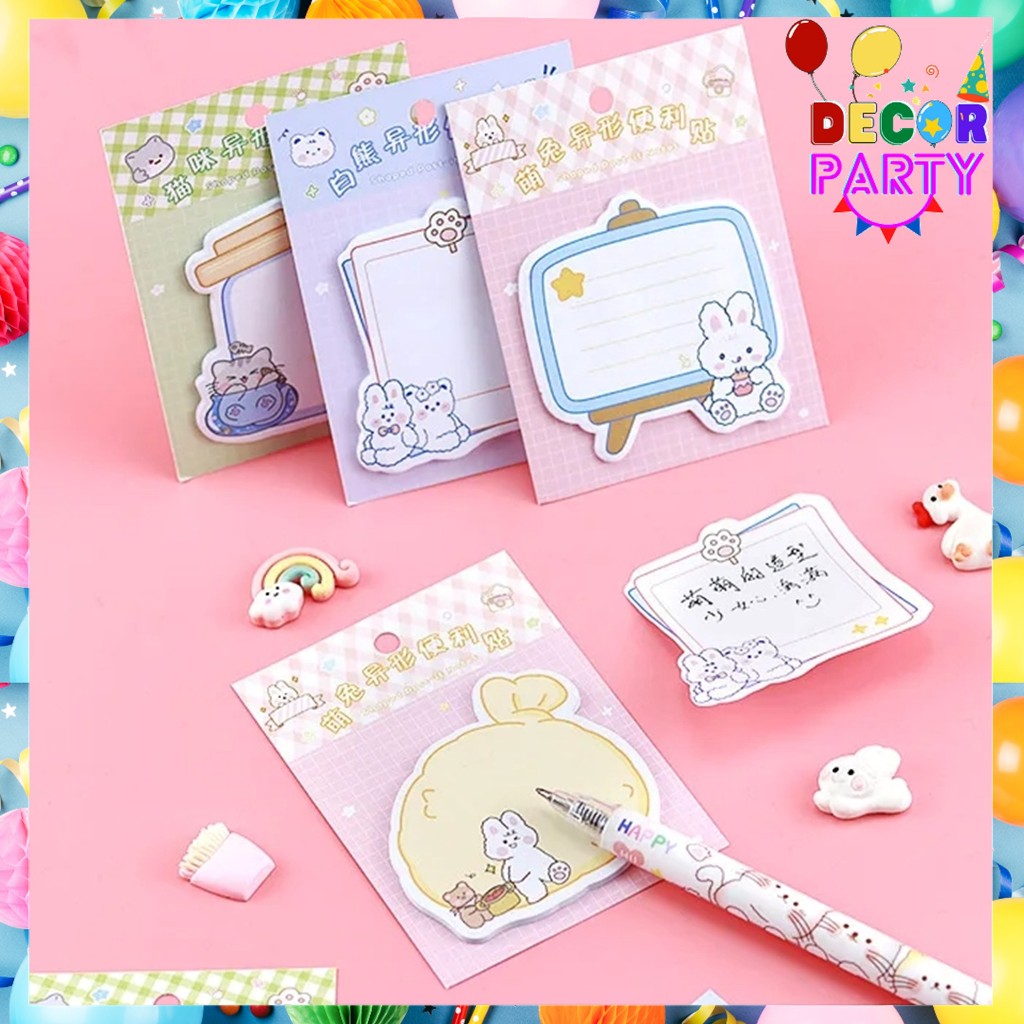 

DP Sticky Note Mini Isi 20 Lembar Karakter Kartun Lucu Tempelan Kertas Catatan Memo Note Karakter Animal Mini Book Karakter Hewan Lucu 20 Sheets Memo Pad DIY Scrapbook Decorating Stationery
