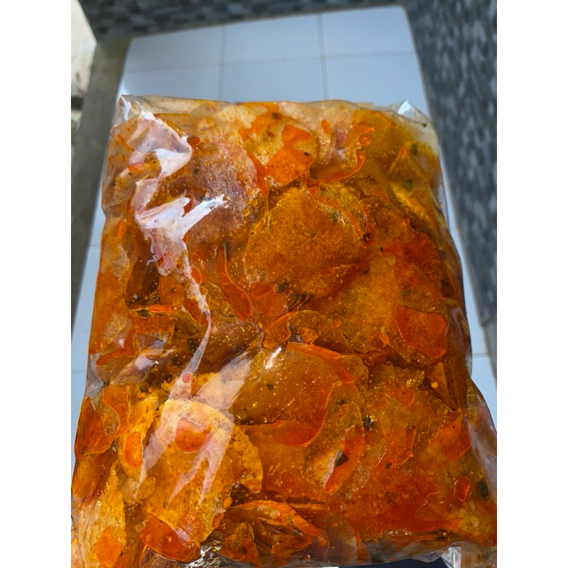 

kiripik kaca pedas daun jeruk 1kg