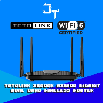 Totolink X5000R AX1800 WiFi 6 Gigabit Dual Band Wireless Router - BEKAS PAKAI