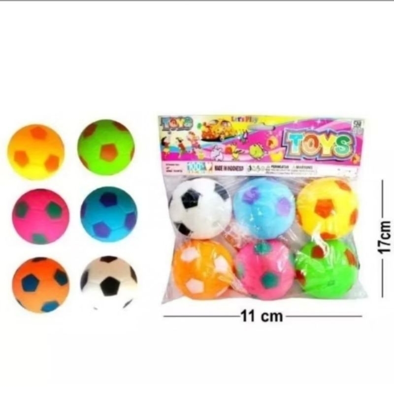 Mainan Anak Bola Bunyi / Mainan Bola Karet Bunyi Untuk Anak / Mainan  Untuk Hewan Anak Anjing Kucing
