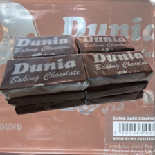 

Coklat batang / blok Dunia Baking Dark Chocolate coklat pelapis berat kurang lebih 200 Gr dan 250 Gr