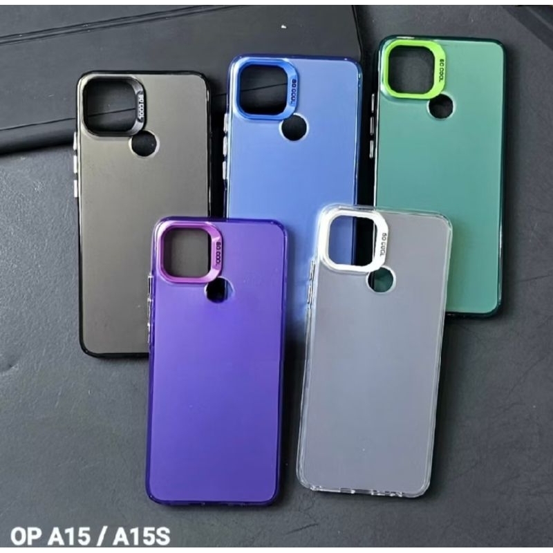 OPPO A15S CASE IMD HYBRID PLATE HOLOGRAM CASE SOCOOL  premium hardcase anti scratch