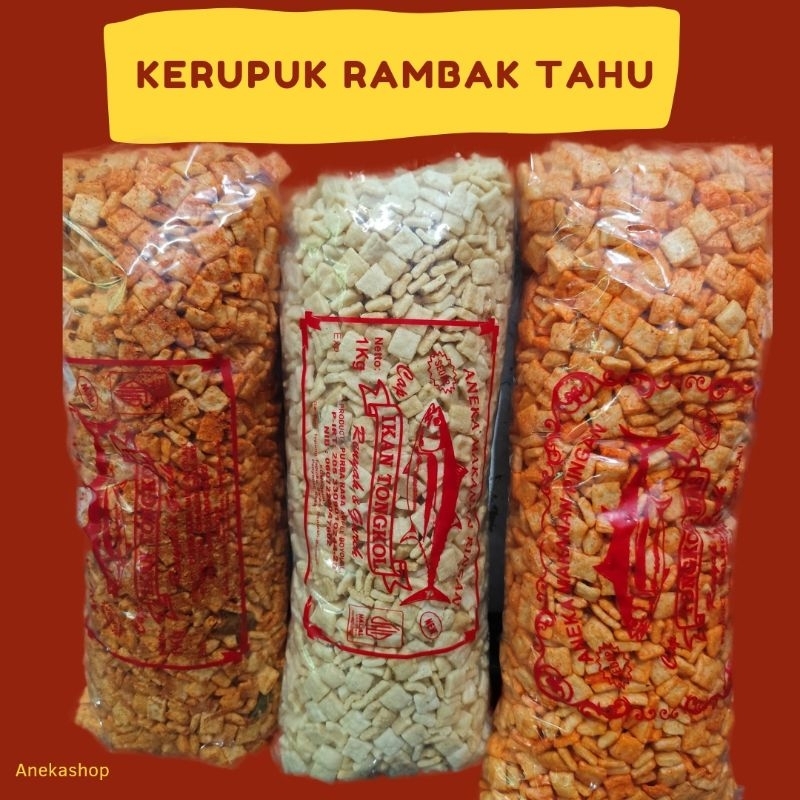 

kerupuk rambak tahu kotak medan 1kg ori/pedas daun jeruk/balado