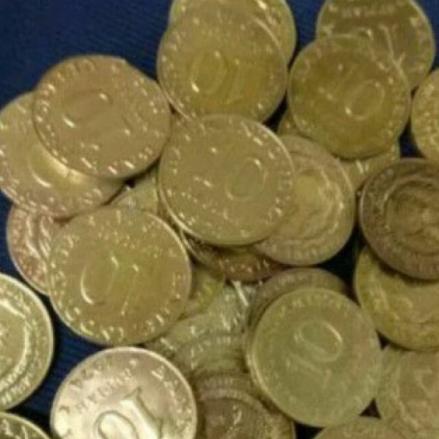 10 RUPIAH TABANAS KUNING 1974