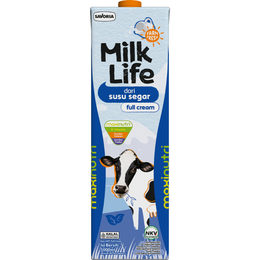 

MilkLife UHT Full Cream 1000 mL 1000mL Milk Life