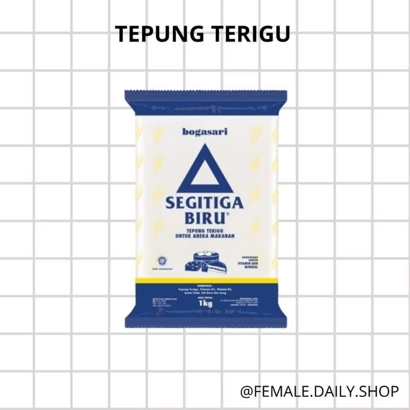

Tepung terigu segitiga biru kemasan 1 kg