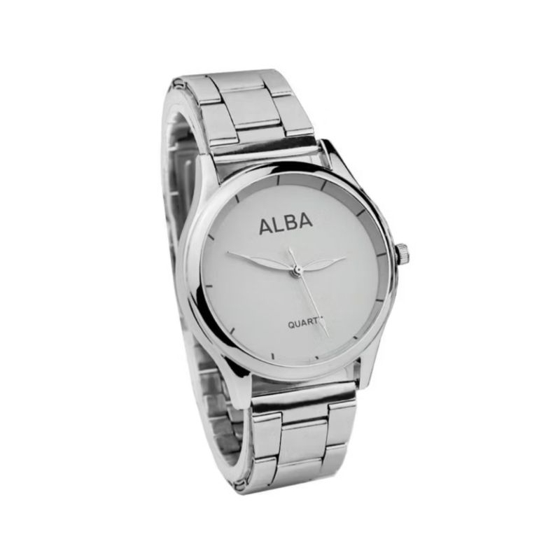 JAM TANGAN PRIA // JAM TANGAN PRIA ALBA // JAM TANGAN PRIA RANTAI SILVER STAINLESS STEEL