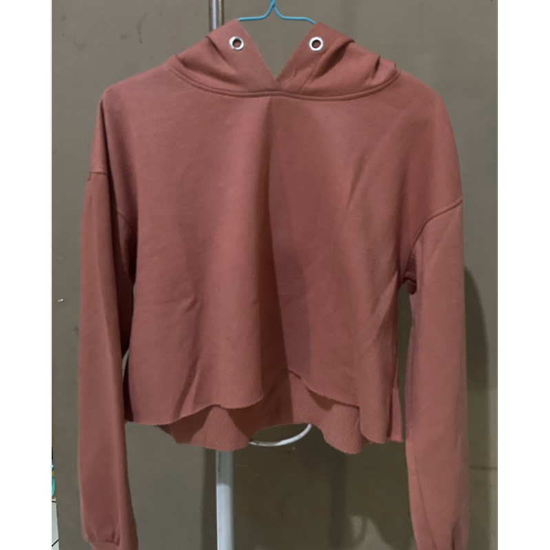 Sweater Polos Crop Hoodie Jumper (PRELOVED)